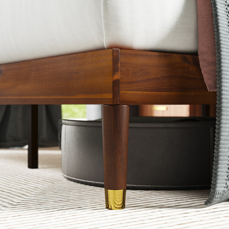 Zinus Raymond 38 inch Wood Platform Bed Frame with Adjustable